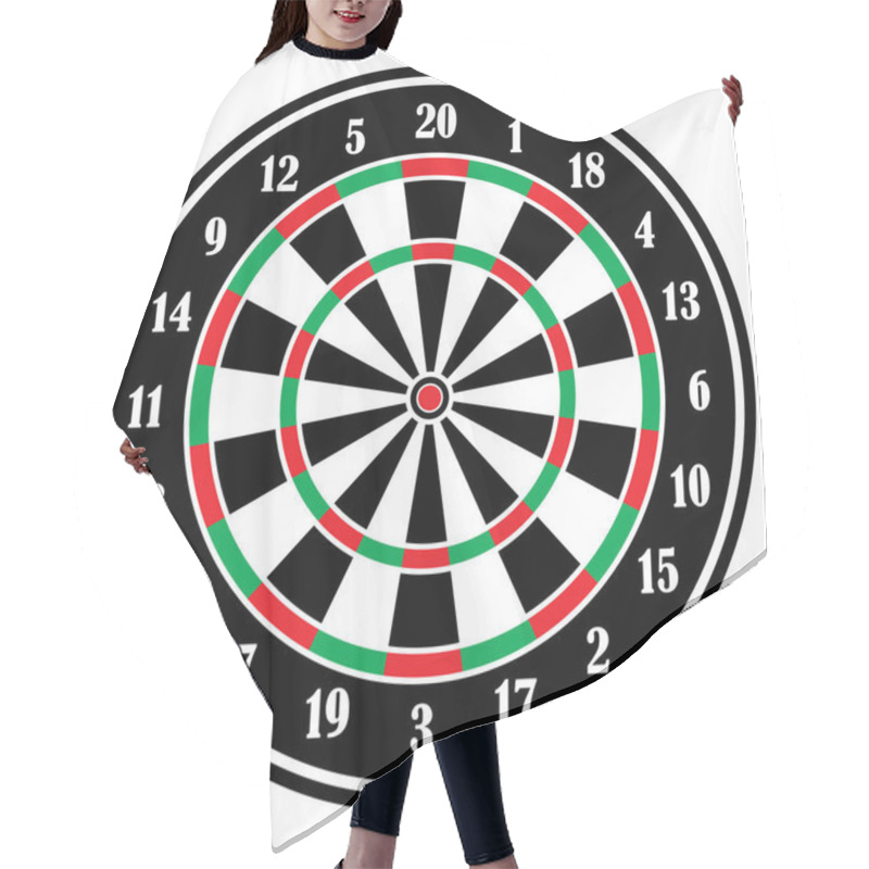 Personality  Darts Board Sample Design Illustration Games Hair Cutting Cape