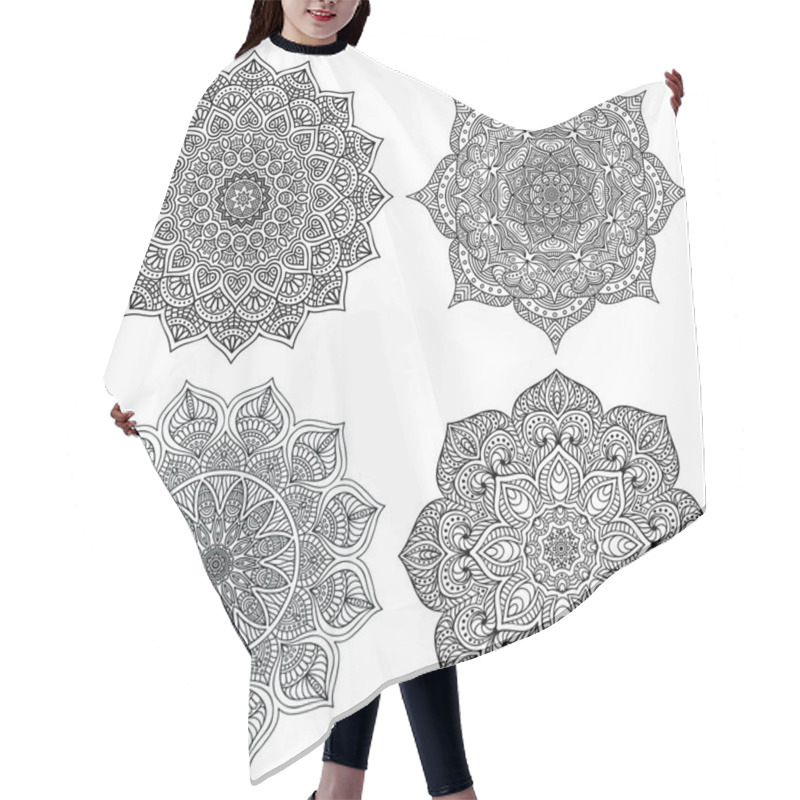 Personality  Decorative Mandala Collection Hair Cutting Cape