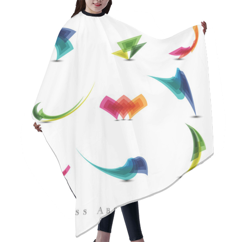 Personality  Business Abstract Icons Set Hair Cutting Cape