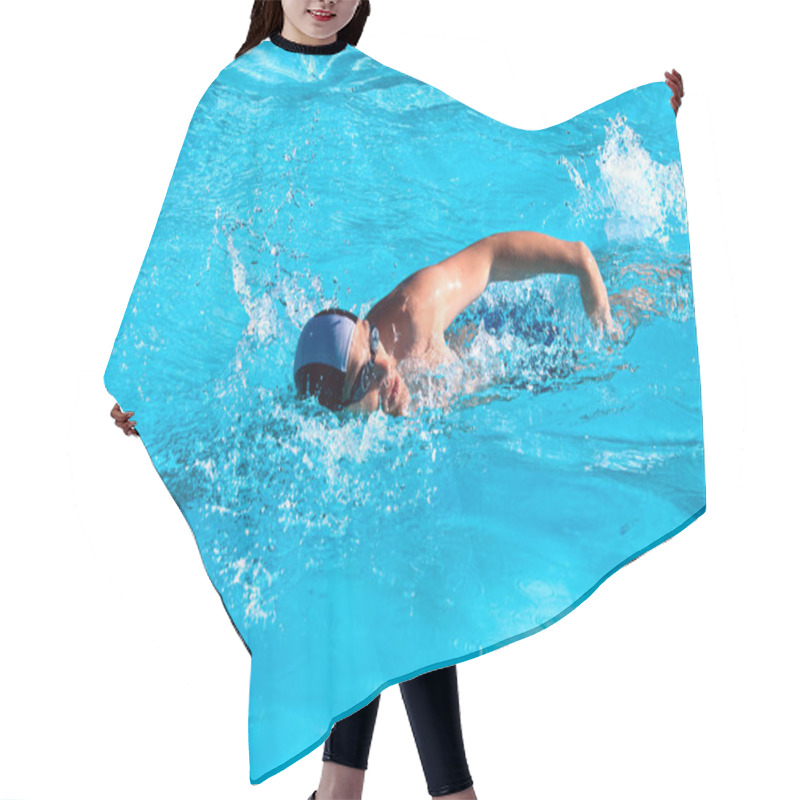 Personality  Swimming Man Hair Cutting Cape