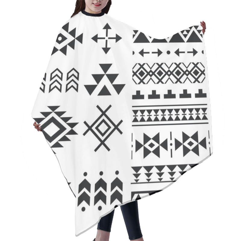 Personality  Navajo Print, Aztec Pattern, Tribal Design Elements   Hair Cutting Cape