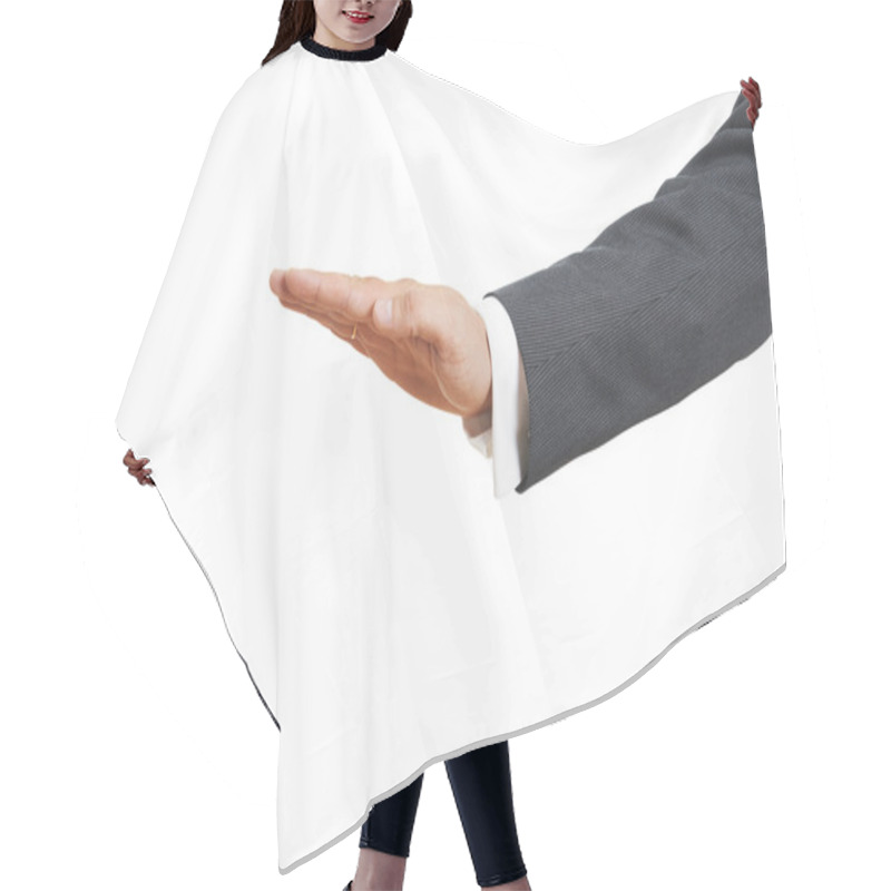 Personality  Mans Palm Covering Empty Copyspace Hair Cutting Cape