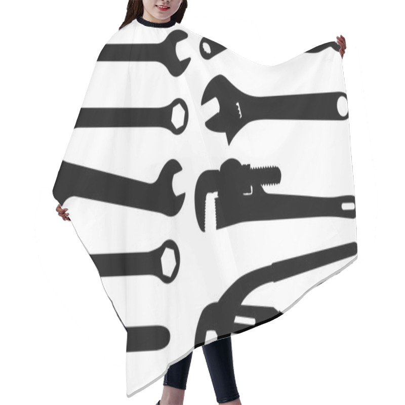 Personality  Wrench Hair Cutting Cape