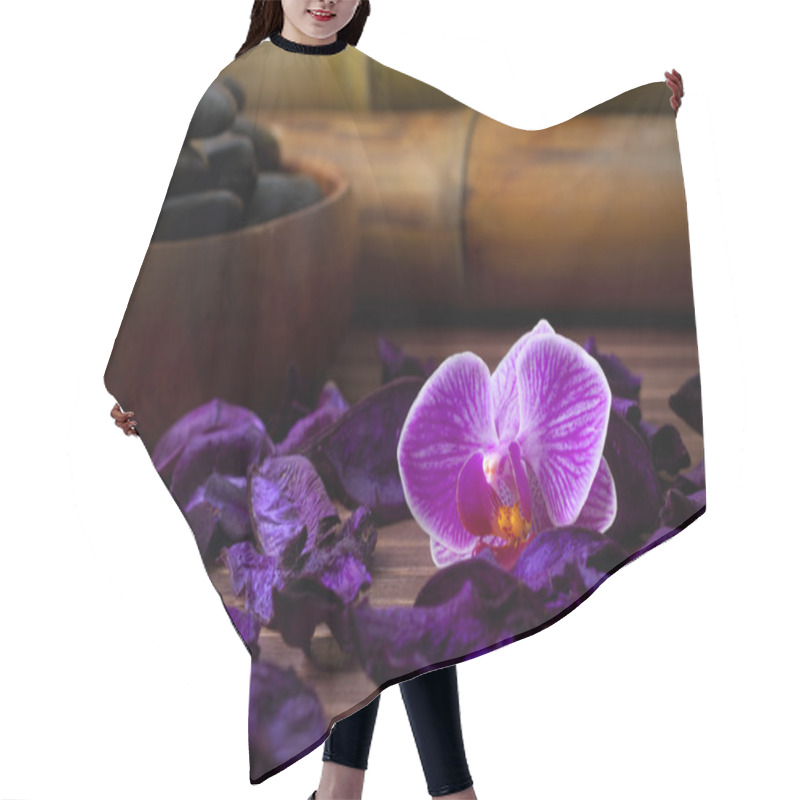 Personality  Spa Concept, Backgrounds And Decoration Of The Sauna Hair Cutting Cape