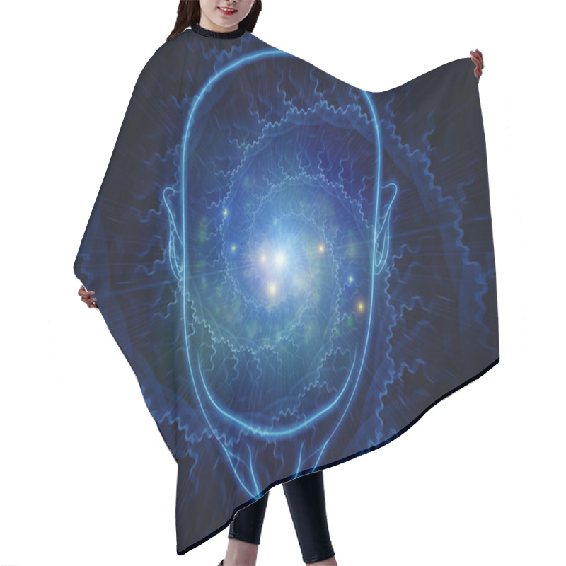 Personality  Mind Light Hair Cutting Cape