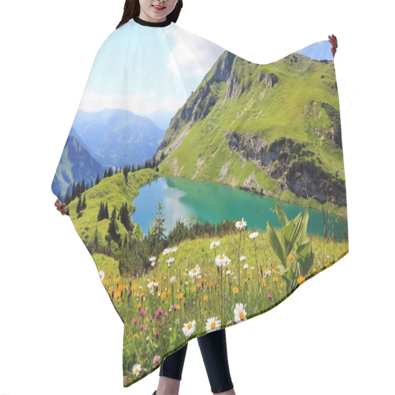 Personality  Seealpsee A High Mountain Lake In The Bavarian Alps Hair Cutting Cape