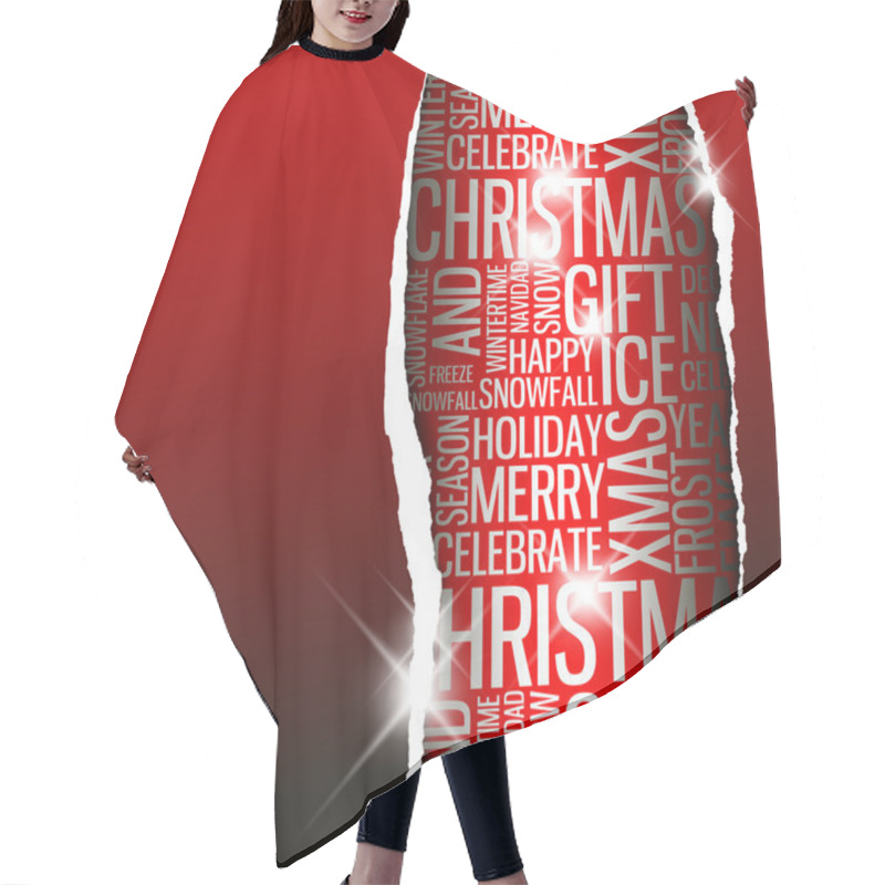 Personality  Abstract Christmas Card Hair Cutting Cape