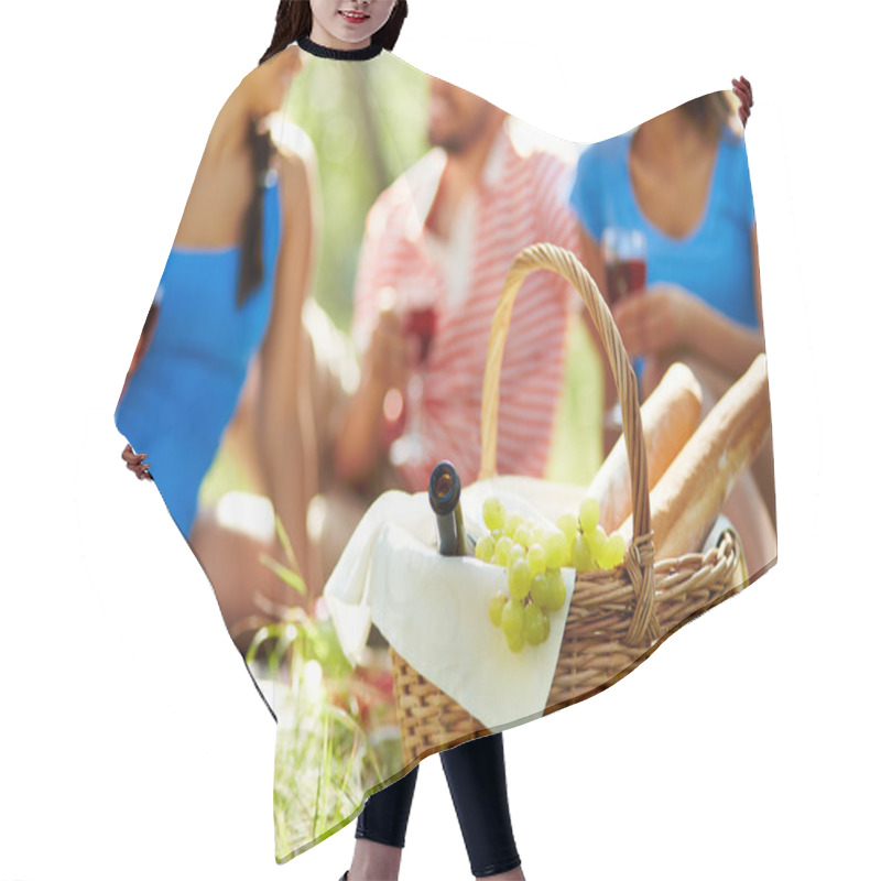 Personality  Basket With Food Hair Cutting Cape