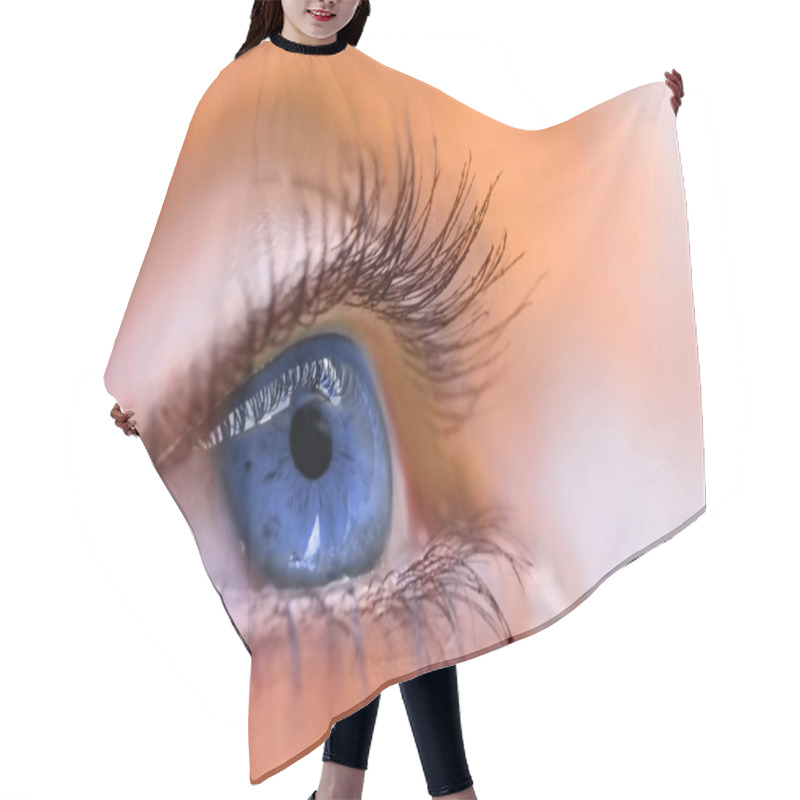 Personality  Blue Vision Hair Cutting Cape