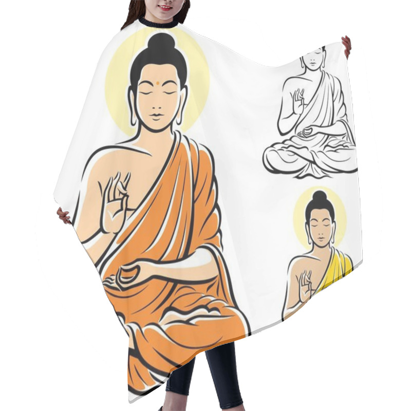 Personality  Buddha Hair Cutting Cape