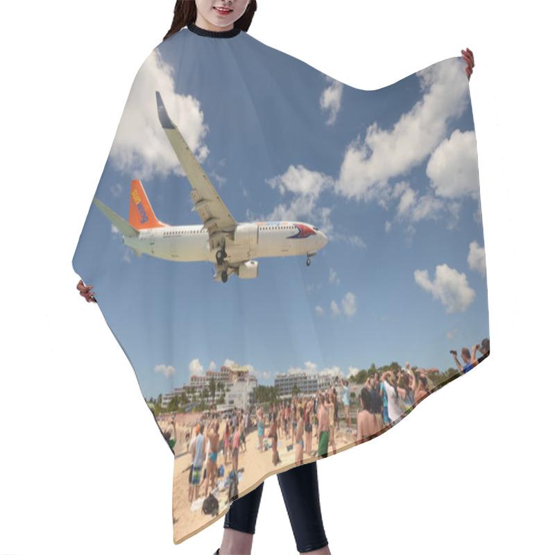 Personality  Airplanes Landing Over Maho Beach, ST Maarten Hair Cutting Cape