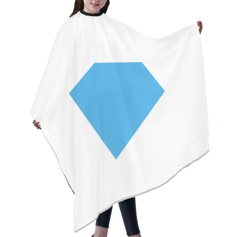 Personality  Diamond Shape Graphic Design Template Vector Hair Cutting Cape