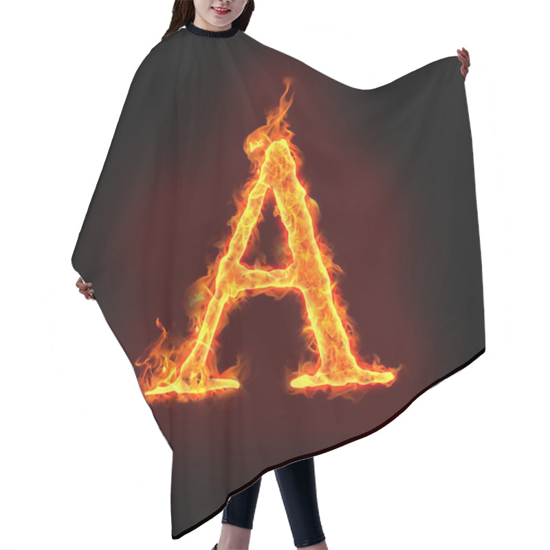 Personality  Fire Alphabets, A Hair Cutting Cape