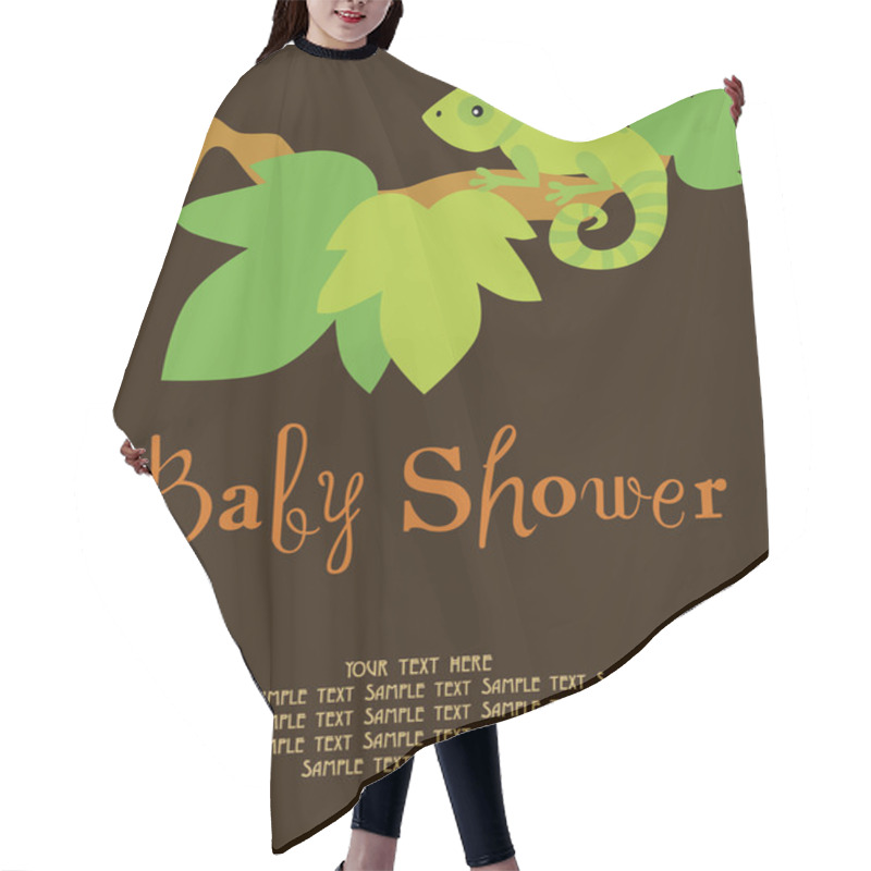 Personality  Baby Shower Card Hair Cutting Cape