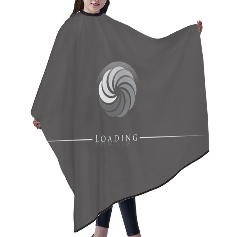 Personality  Loading Icon Hair Cutting Cape