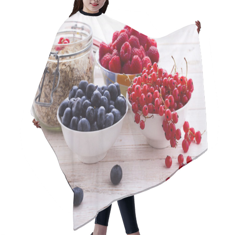 Personality  Fresh Berries   For Breakfast Hair Cutting Cape