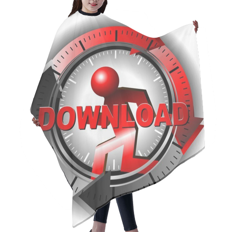 Personality  Button Download Hair Cutting Cape