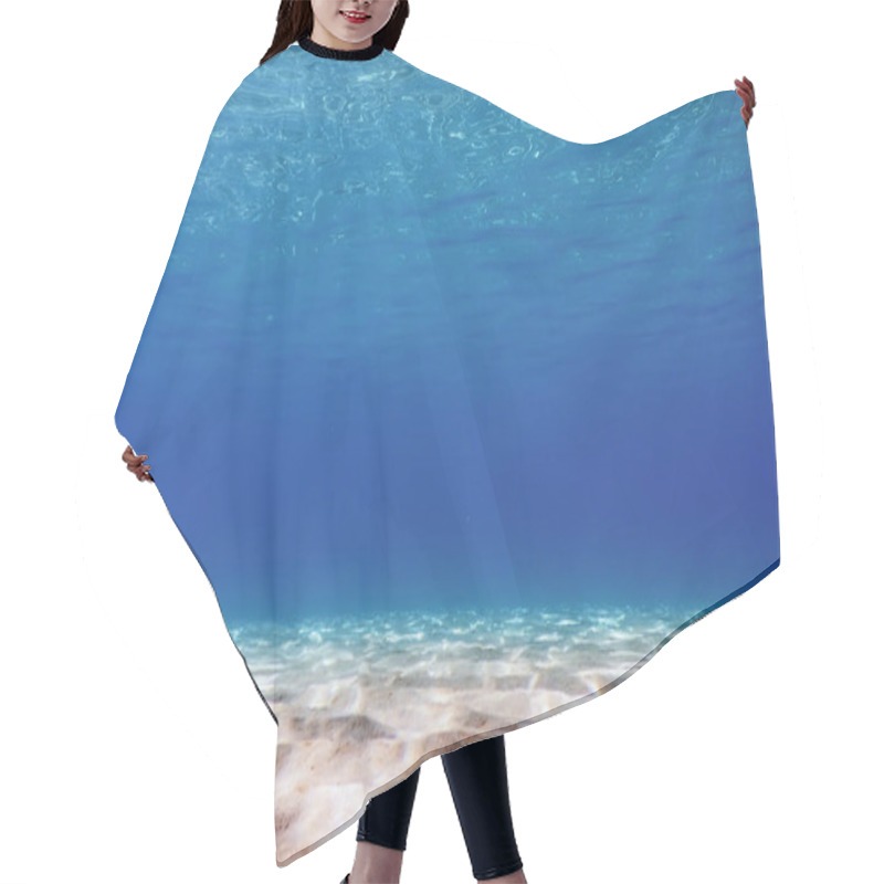 Personality  Sandy Sea Bottom Underwater Background Hair Cutting Cape