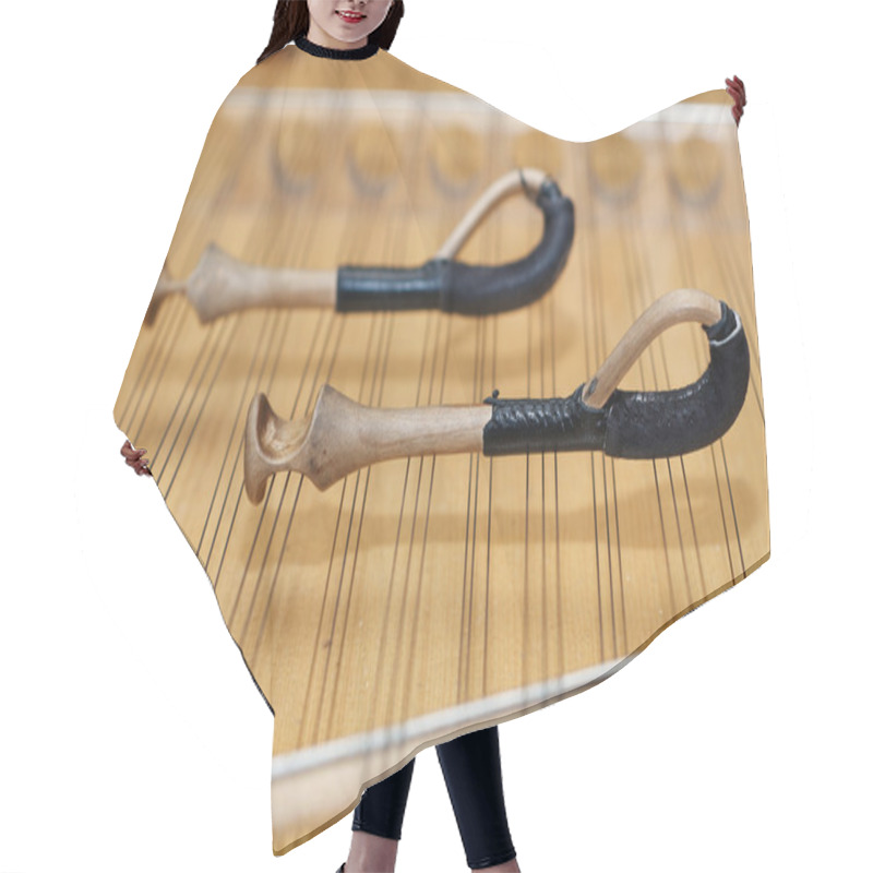 Personality  Hammered Dulcimer Musical Instrument Hair Cutting Cape