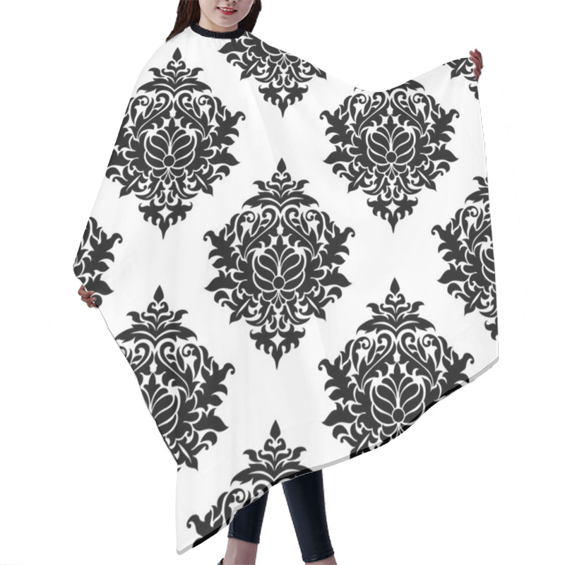 Personality  Intricate Damask Style Arabesque Pattern Hair Cutting Cape