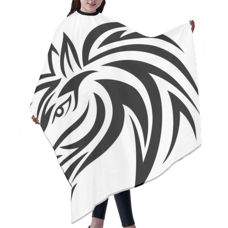 Personality  Horse Head Tribal Hair Cutting Cape