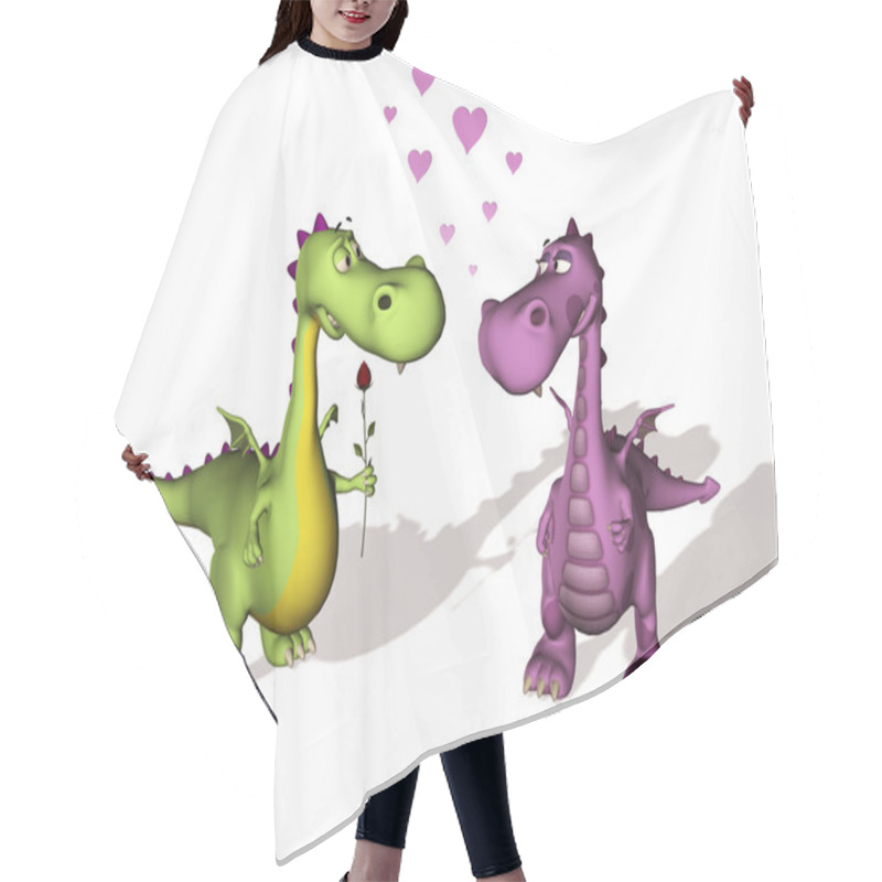 Personality  Two Dragons In Love Hair Cutting Cape