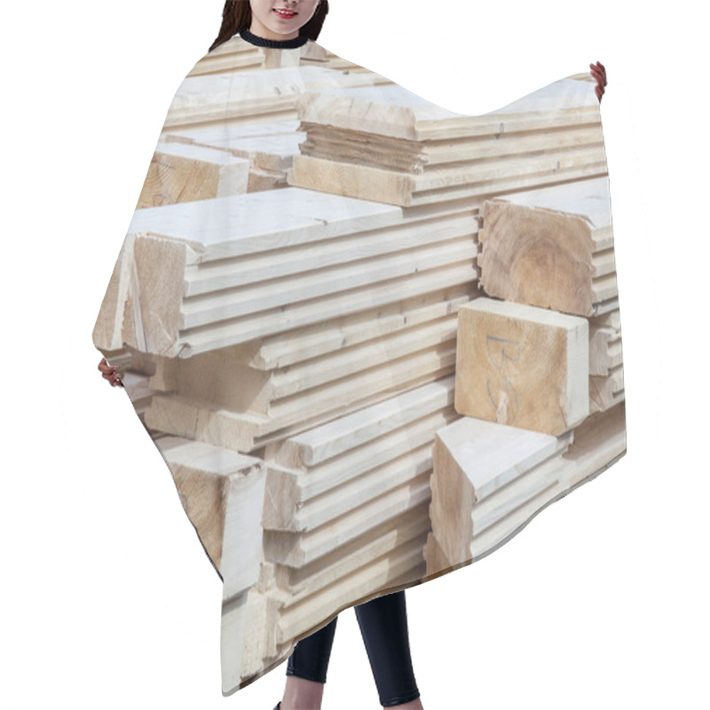 Personality  Wooden Log - Construction Site Hair Cutting Cape