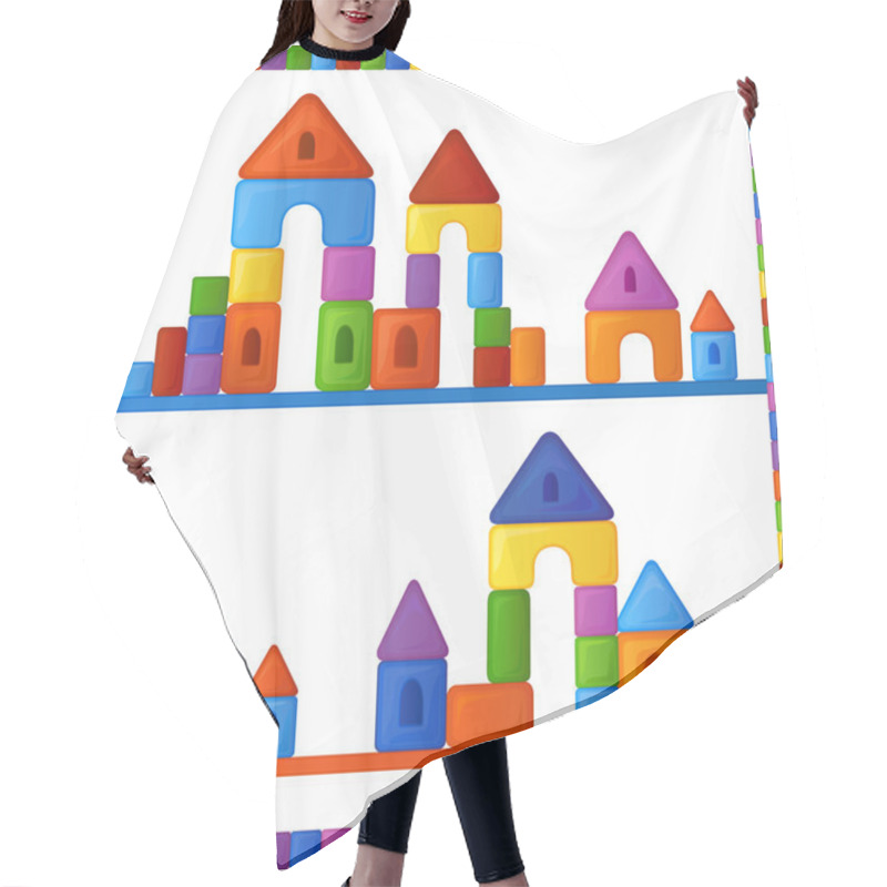 Personality  Children's Building Kit Hair Cutting Cape