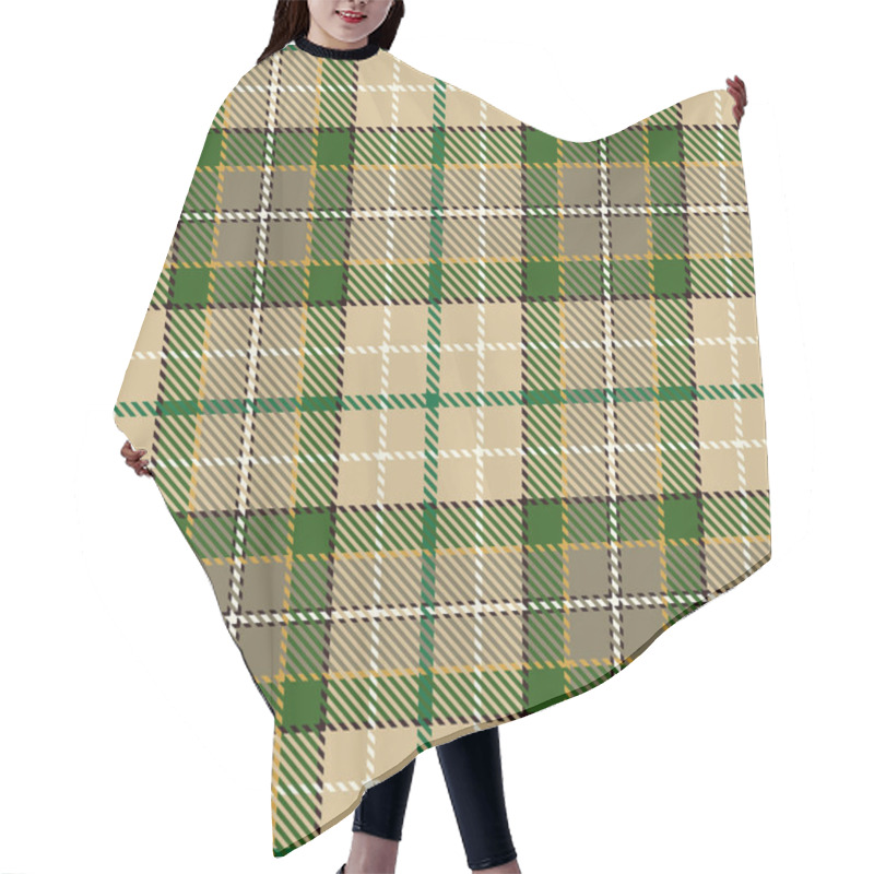 Personality  Plaid Tartan Seamless Pattern Background Hair Cutting Cape