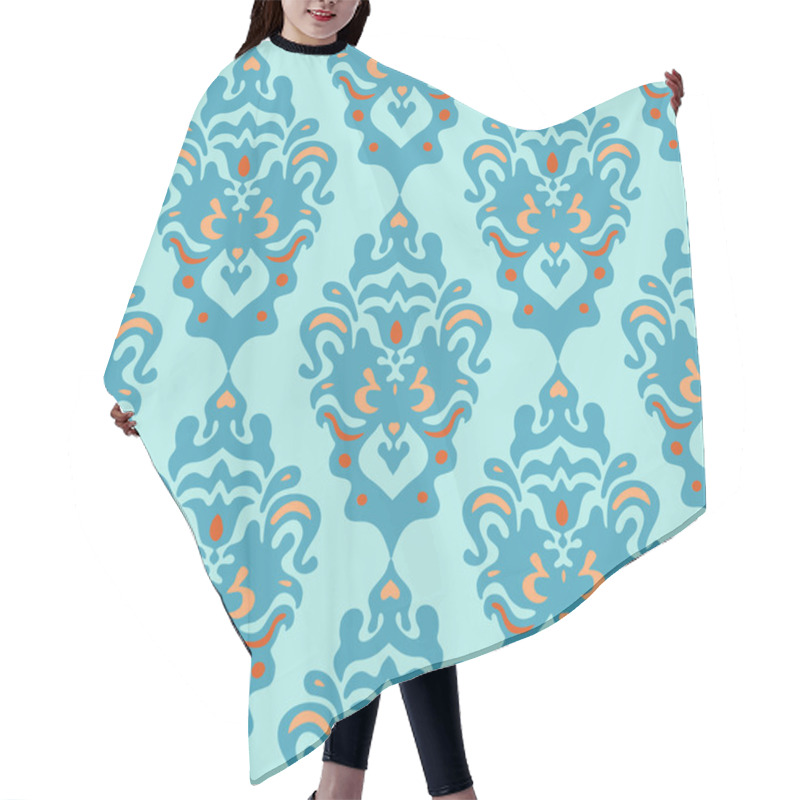 Personality  Damask Seamless Pattern Vector Hair Cutting Cape