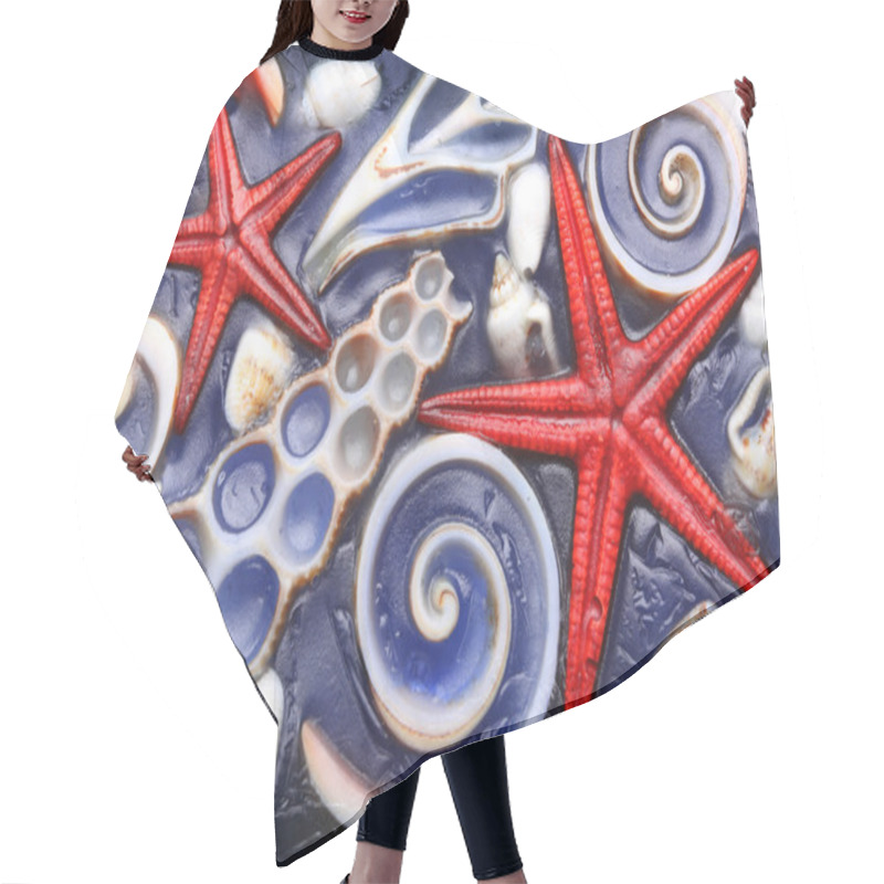 Personality  Abstract Sea Background Hair Cutting Cape