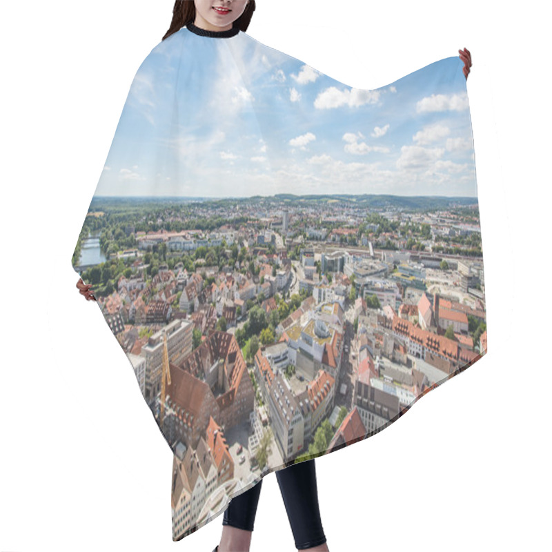 Personality  Aerial View Over The City Of Ulm Hair Cutting Cape