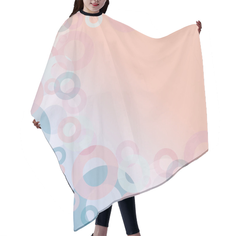 Personality  Abstract Geometric Textured  Background With Circles Hair Cutting Cape