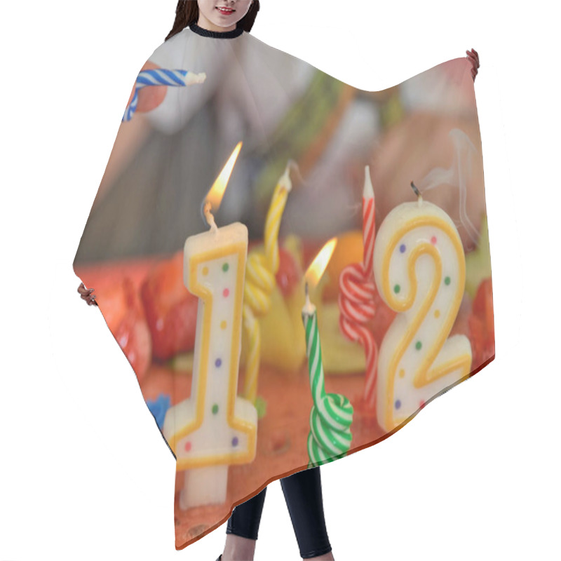 Personality  Appetizing Fruit Ice-cream Cake Decorated Hair Cutting Cape