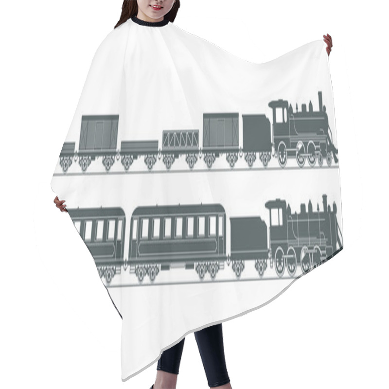 Personality  Steam Railway Hair Cutting Cape