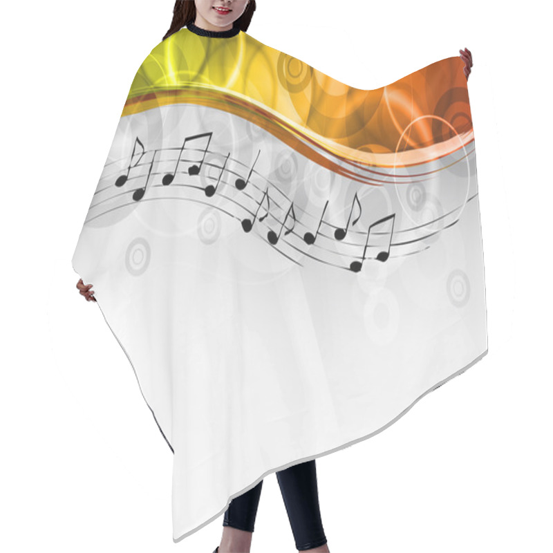 Personality  Music Background Hair Cutting Cape