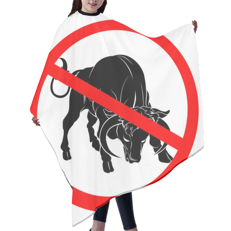 Personality  No Bull Sign Hair Cutting Cape