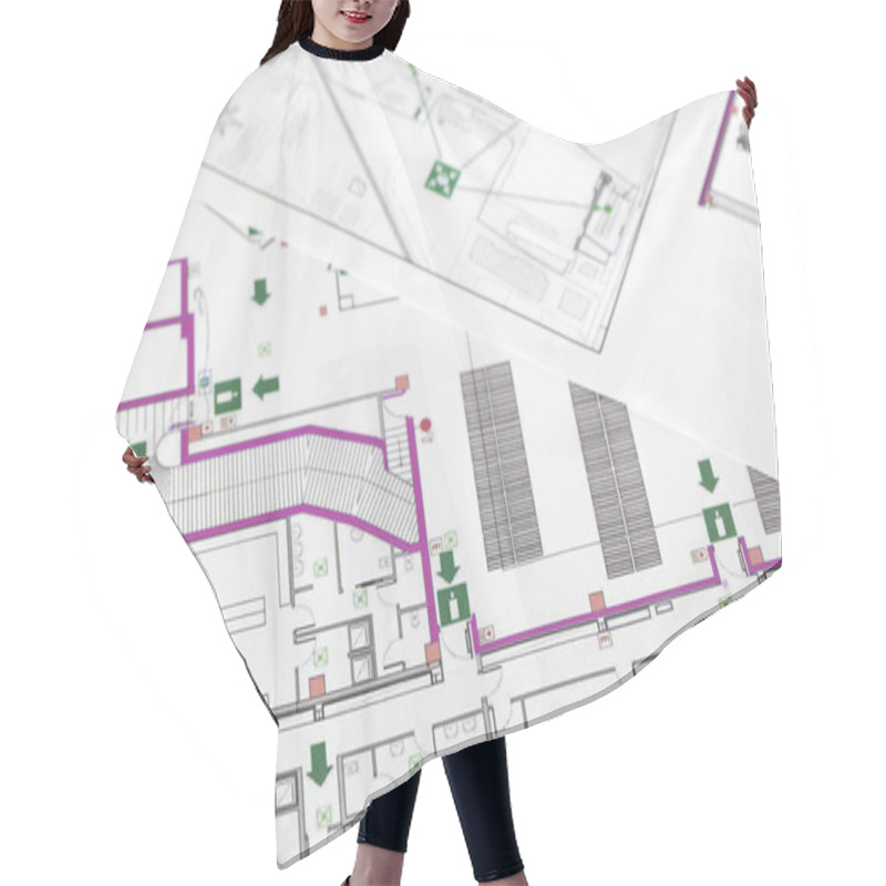 Personality  Evacuation Plan Hair Cutting Cape