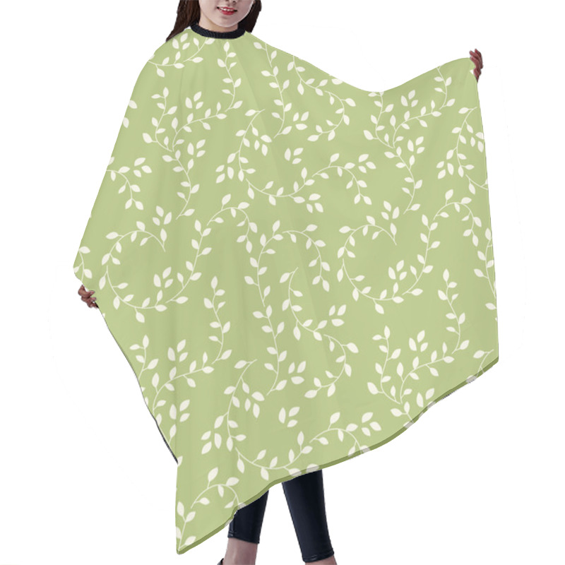 Personality  Branches With Leaves Pattern Hair Cutting Cape