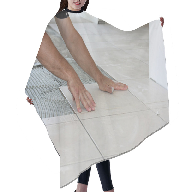 Personality  Tile Laying 0593 Hair Cutting Cape