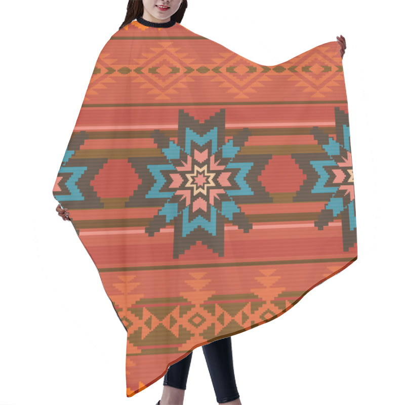 Personality  Traditional Textile Pattern In Ethnic Style Hair Cutting Cape