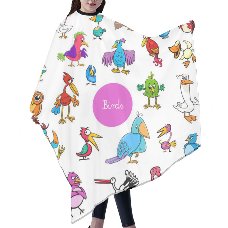 Personality  Cartoon Birds Animal Characters Big Collection Hair Cutting Cape