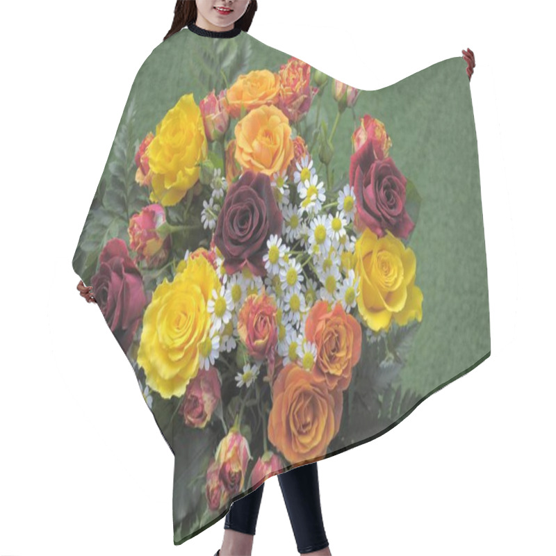 Personality  Colourful Birthday Bouquet View Hair Cutting Cape