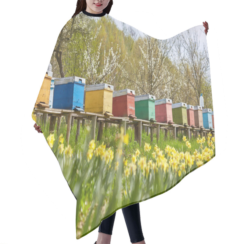 Personality  Bee Hives In The Field  Hair Cutting Cape