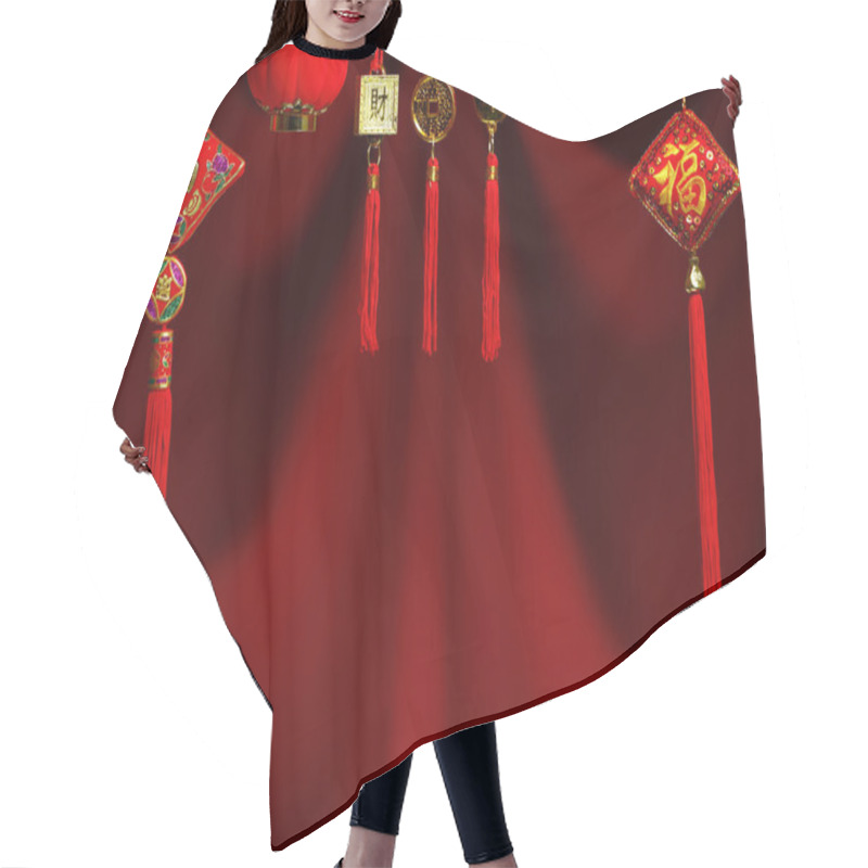 Personality  Chinese New Year. Hair Cutting Cape