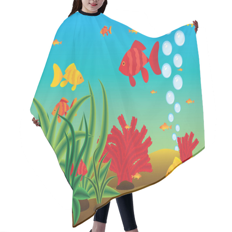 Personality  Sea Life Hair Cutting Cape