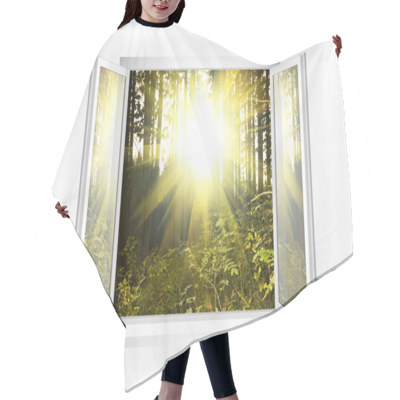 Personality  Window Hair Cutting Cape