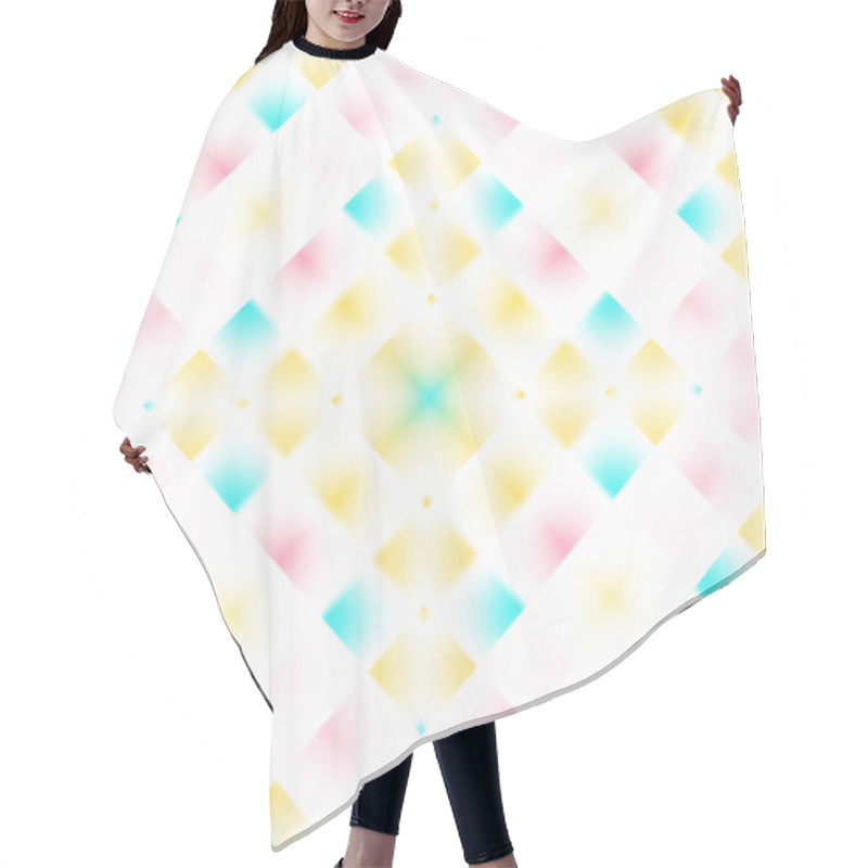 Personality  Stylish Seamless Rhombus Pattern Hair Cutting Cape