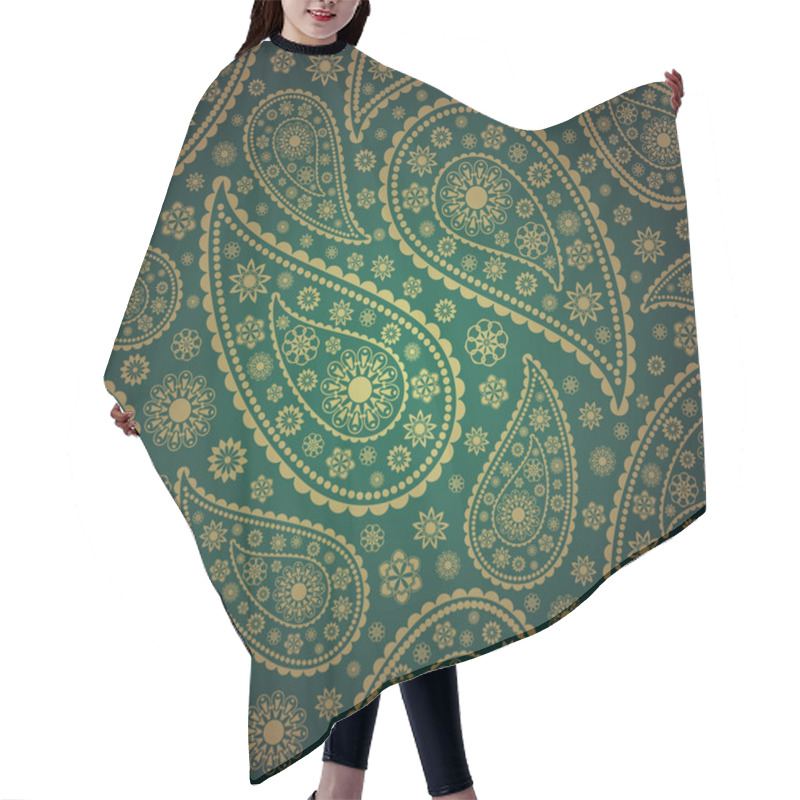 Personality  Paisley Seamless Hair Cutting Cape