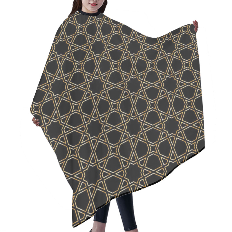 Personality  Gold Moroccan Mosaic Hair Cutting Cape